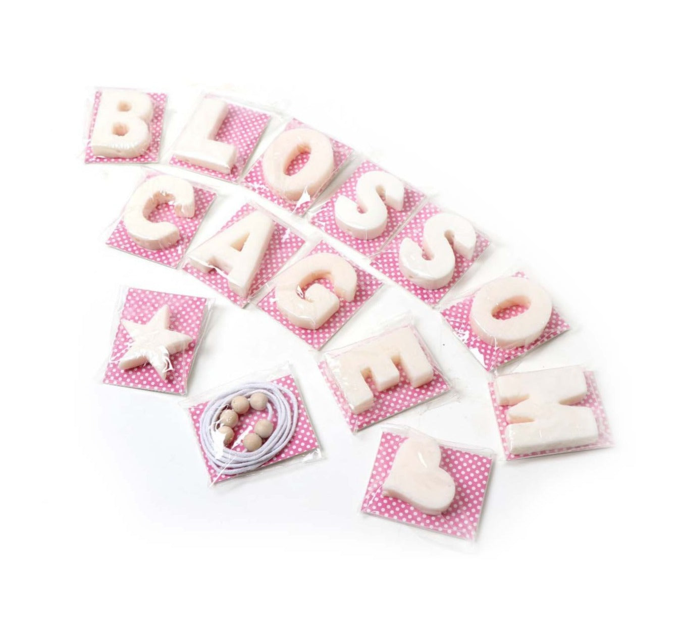 Letter soaps - different styles